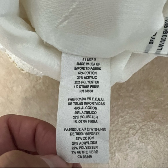 Christian Dior Women’s Blazer Size 12 White And Gold Tweed Jacket Vintage - Picture 7 of 14